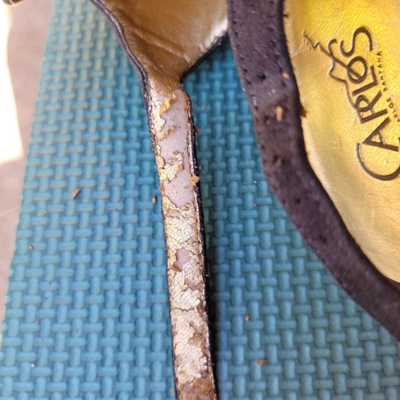 VINTAGE Carlos Santa Black Suede Stilettos' - Picture 13 of 13